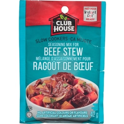 Club House Slow Cookers Beef Stew Seasoning Mix 42 g, $5.93/100g