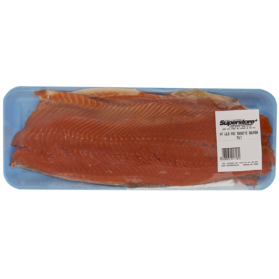 null Wild Sockeye Fillet, Previously Frozen $59.50/1kg $27.00/1lb