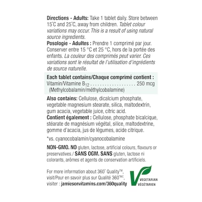 Vitamine B12 250 mcg