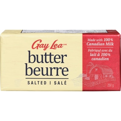 Gay Lea Beurre salé 250 g, 2,40 $/100g