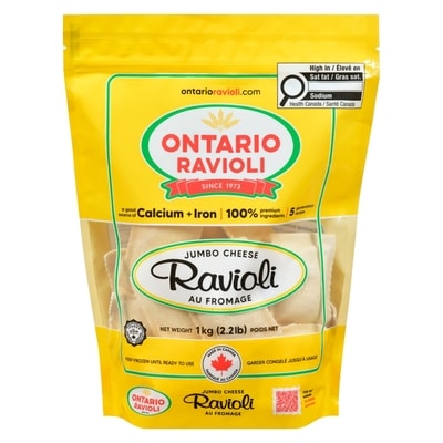 Ontario Ravioli Jumbo Cheese Ravioli, Club Pack 1 kg, $1.50/100g