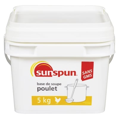 Sunspun Base de soupe au poulet 5 kg, 0,80 $/100g