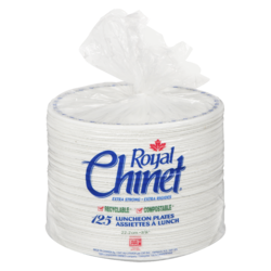 Royal Chinet Assiettes à lunch Royal Chinet 125 ea, 0,18 $/1ch