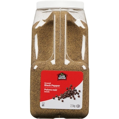 Club House Black Pepper Ground 2.1 kg, $3.40/100g