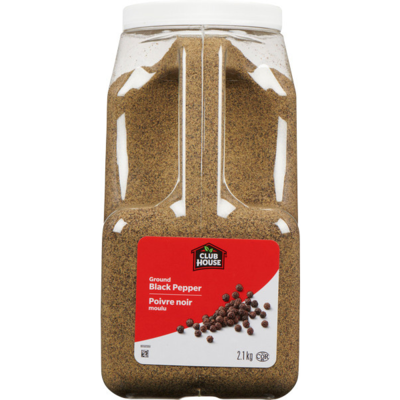 Club House Black Pepper Ground 2.1 kg, $3.40/100g