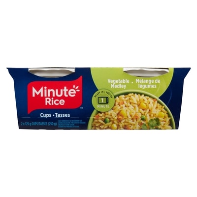 Minute Rice Ready To Serve Rice, Vegetable Medley 250 g, $1.32/100g