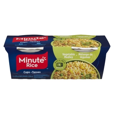 Minute Rice Ready To Serve Rice, Vegetable Medley 250 g, $1.20/100g