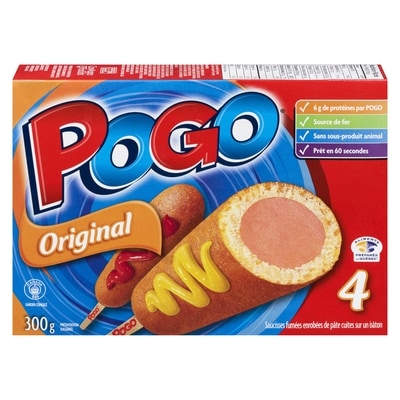 Pogo Saucisses sur bâtonnet original 300 g, 2,33 $/100g