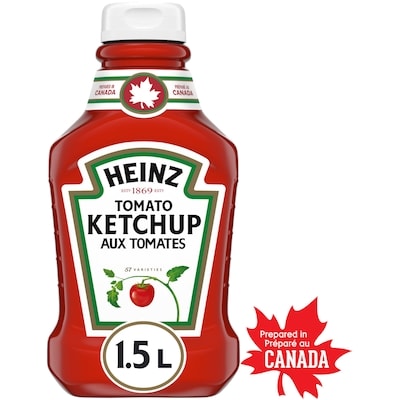 Heinz Tomato Ketchup 1.5 l, $0.49/100ml