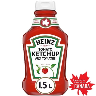 Heinz Bouteille compressible de ketchup aux tomates 1.5 l, 0,47 $/100ml