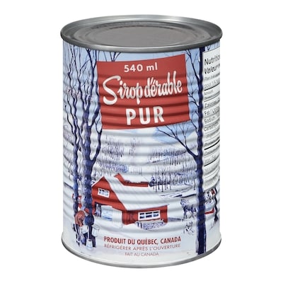 L’époque Sirop d’érable pur 540 ml, 2,13 $/100ml