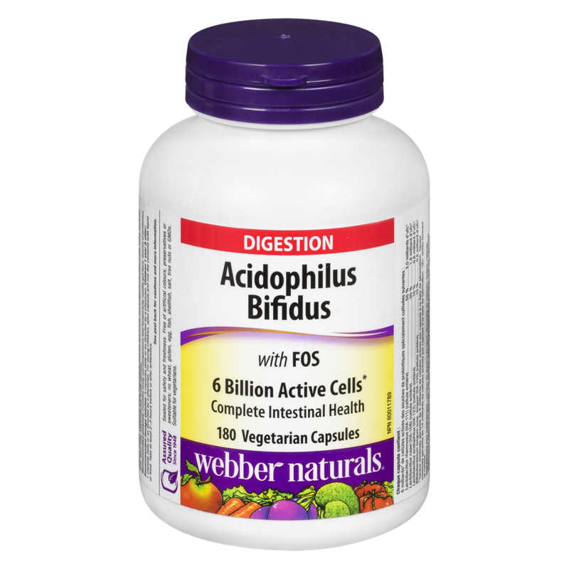 Vegetarian Capsules Acidophilus Bifidus With Fos