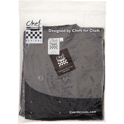Chef Revival Veste de chef noire TG 1 ea, 43,99 $/1ch