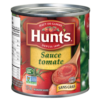 Hunt’s Sauce tomate 213 ml, 0,93 $/100ml