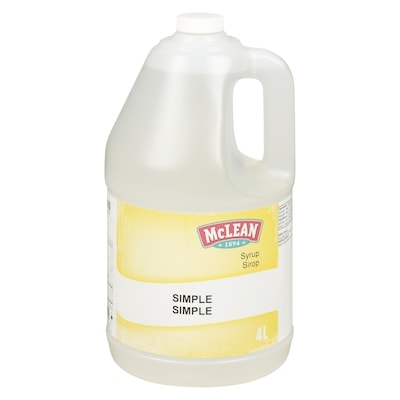 McLean Sirop simple 4 l, 0,42 $/100ml
