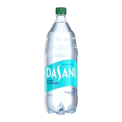 Dasani Water Bottle 1.5 l, $0.32/100ml