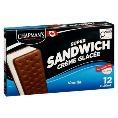 Super Sandwichs crème glacée vanille