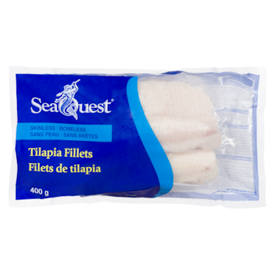Seaquest Tilapia Fillets 400 g, $2.75/100g
