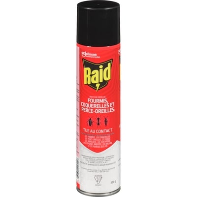 Raid Insecticide contre les fourmis, les coquerelles, les perce-oreilles et les insectes rampants 350 g, 3,14 $/100g