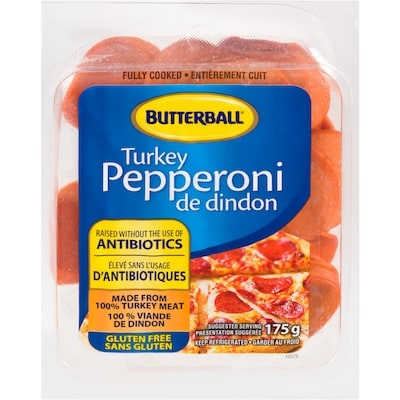 Butterball Turkey Pepperoni 175 g, $39.94/1kg $3.99/100g