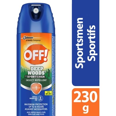 Off! Aérosol chasse-moustiques Régions sauvages pour sportifs 230 g, 13,00 $/1ch