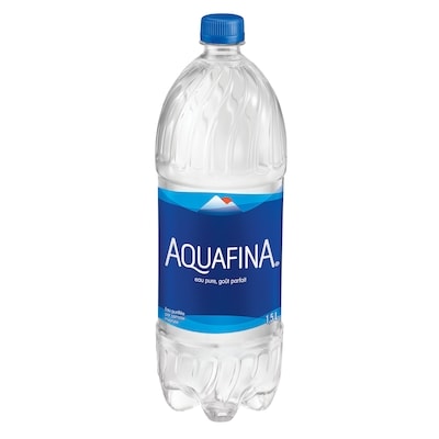 Aquafina Eau 1.5 l, 0,19 $/100ml