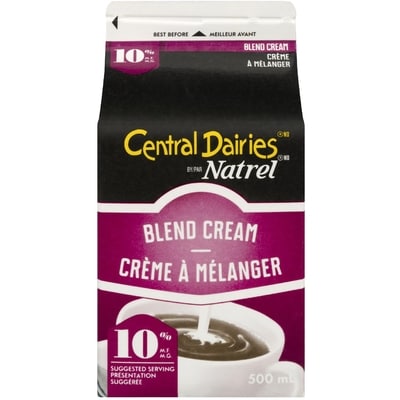 Central Dairies 10% Blend Cream 500 ml, $0.63/100ml