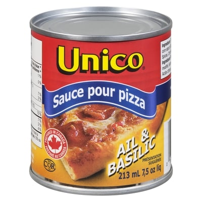 Unico Sauce à pizza ail et basilic 213 ml, 0,97 $/100ml