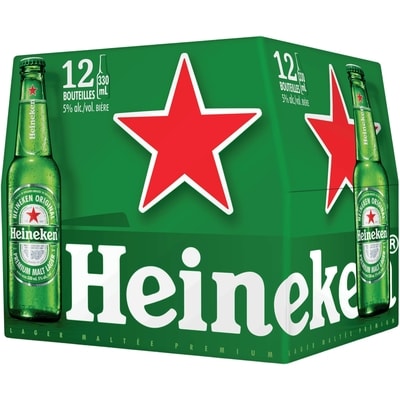 Heineken Lager corsée de première qualité (Pièce d’identité requise au moment du ramassage) 12x330.0 ml, 0,72 $/100ml