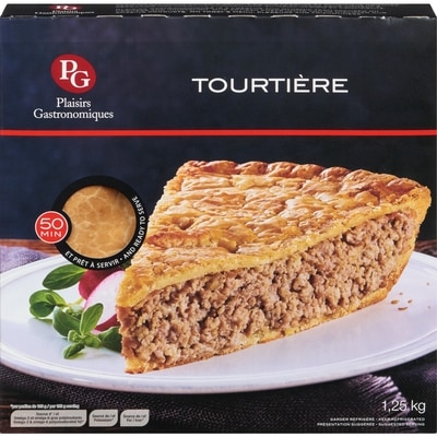Plaisirs Meat Pie  1.25 kg, $1.20/100g