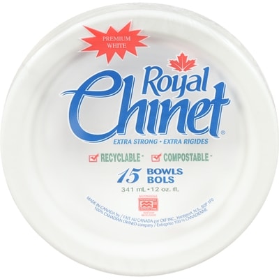 Royal Chinet Bowls, 12oz 15 ea, $0.20/1ea