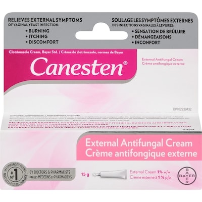 Canesten External Antifungal Cream for Yeast Infections 15 g, $73.27/100g