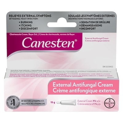 Canesten Crème antifongique externe contre les infections à levures 15 g, 79,93 $/100g