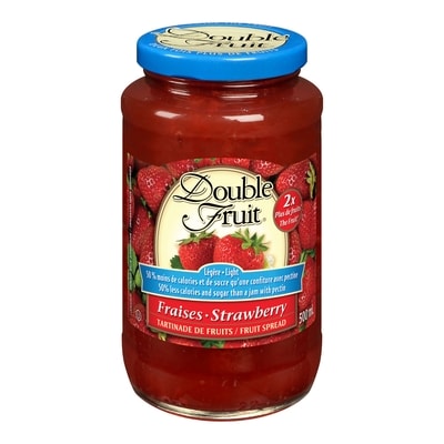 Smuckers Double Fruit Light Strawberry Fruit Spread 500 ml, $1.70/100ml