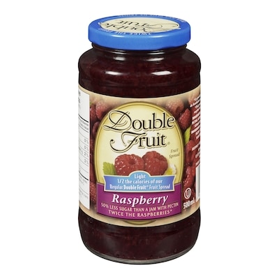 Smuckers Double Fruit Light Raspberry Fruit Spread 500 ml, $1.40/100ml