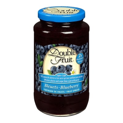 Smucker’s Fruit Légère tartinade de bleuets 500 ml, 1,20 $/100ml