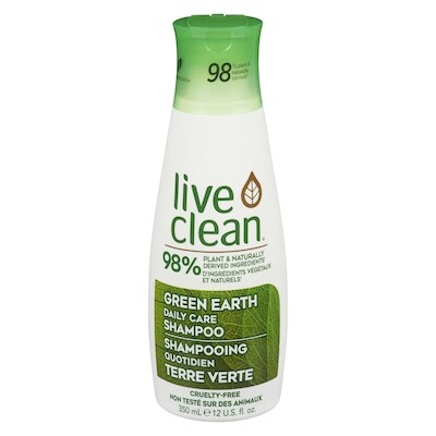 Live Clean Green Earth Shampoo 350 ml, $2.57/100ml