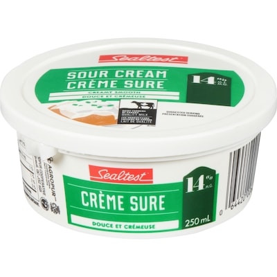 Sealtest Crème sure 14% (250 mL) 250 ml, 1,60 $/100ml