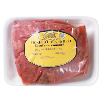 Shefa Kosher Pickled Corned Beef $55.09/1kg $25.00/1lb
