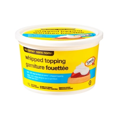 No Name Light Whipped Topping 1 l, $0.55/100ml