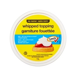 No Name Light Whipped Topping - 1 l | No Frills Online