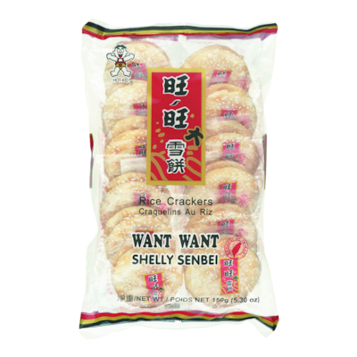 Want Want Big Shelly Senbei Rice Crackers, Original 122 g, $2.45/100g