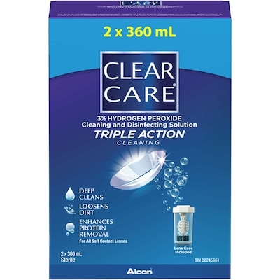Clear Care Cleaning and Disinfecting Solution 360 ml, $7.08/100ml