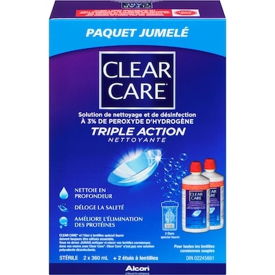 Clear Care Solution nettoyante et aseptisante 360 ml, 7,08 $/100ml
