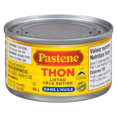 Pastene Thon pâle entier 99 g, 2,41 $/100g