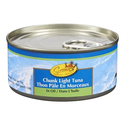 Crown Kosher Chunk Light Tuna, In Oil 170 g, $1.76/100g