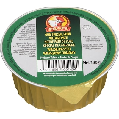Profi Special Pork Village Pate 130 g, $2.15/100g