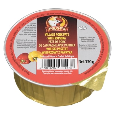 Profi Village Pork Pate with Paprika 130 g, $2.30/100g