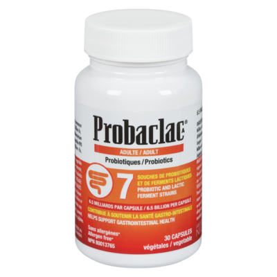 Probaclac A Probiotiques Adulte 30 Capsules Végétales 30 ea, 0,67 $/1ch