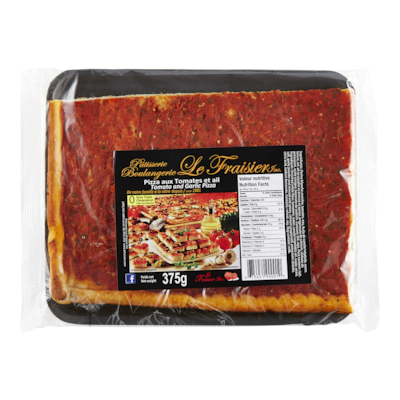 Fraisier Tomato & Garlic Pizza 375 g, $1.07/100g